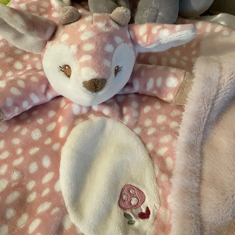 Douglas Baby Farrah Fawn Lovey Pottery Barn Kids Elephant Lovey Blush Pink Lot